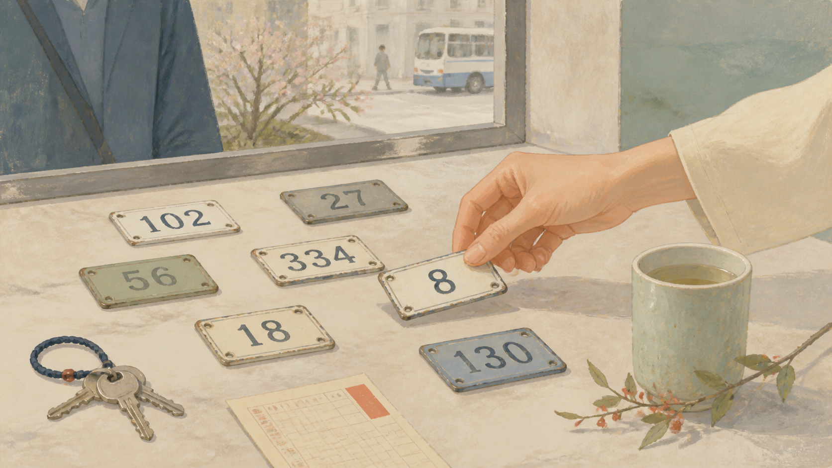 The number eight in a modern Chinese setting