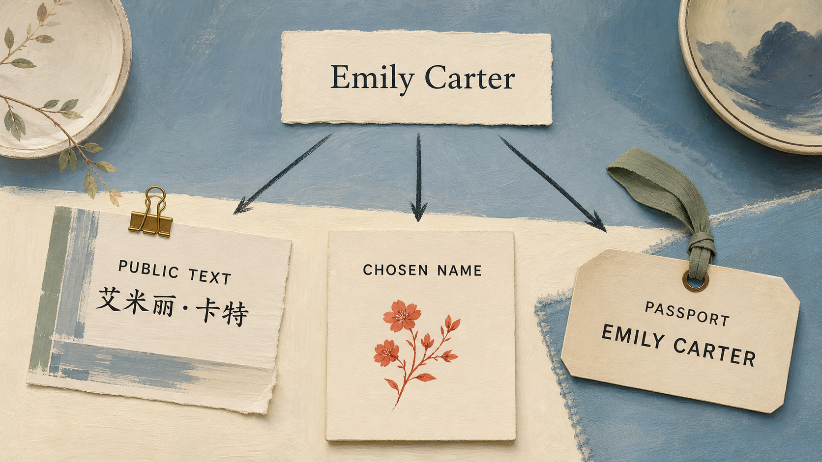 Emily Carter branches into public text, a chosen name, and passport identity