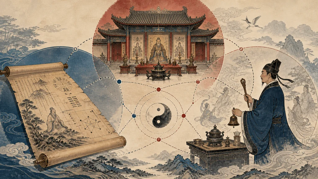 道家思想与道教是一回事吗？的原创解释性配图