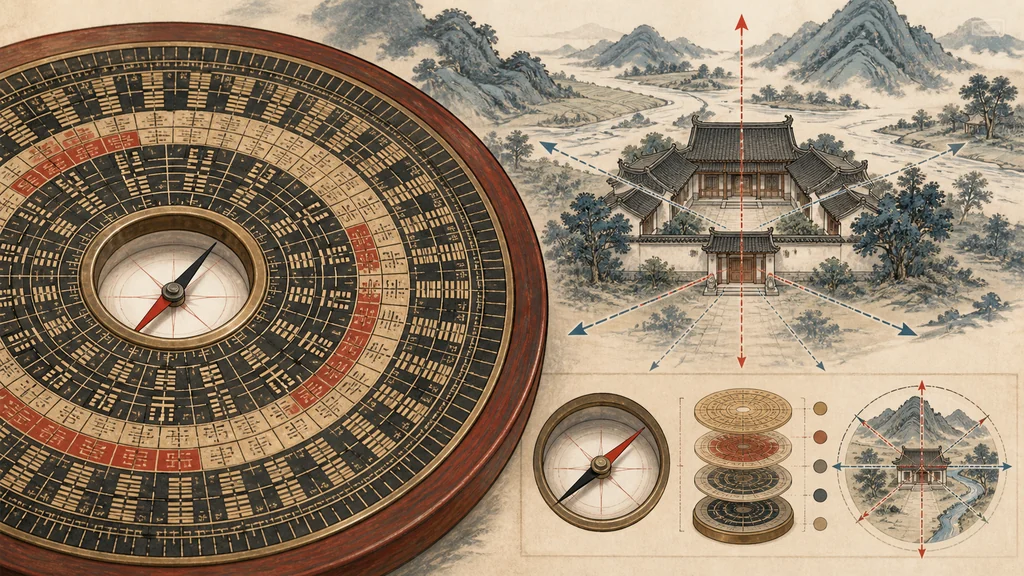 风水罗盘到底记录什么？的原创解释性配图