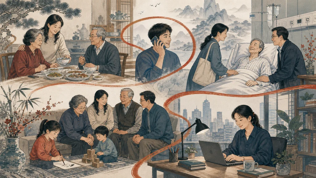 孝在现实生活中意味着什么？的原创解释性配图
