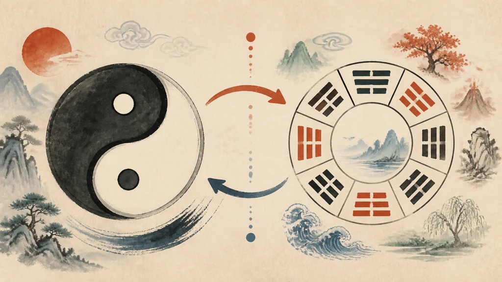 太极图和八卦有什么不同？的原创解释性配图