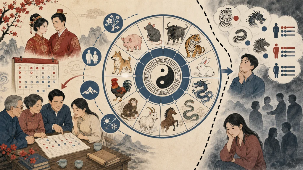 生肖“相冲”是什么意思，真的代表两个人不合吗？的原创解释性配图